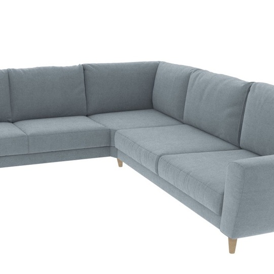 Kampinė sofa „VI663“ hygge stiliaus – komfortas ir elegancija