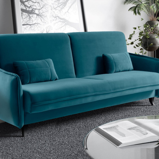 Puiki patogi sofa-lova Conte su patalynės dėžė