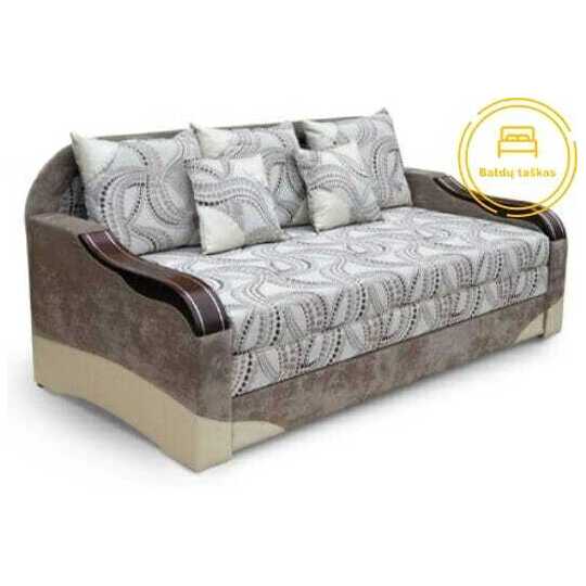 Praktiška tiesi sofa „Elara“ su transformavimo mechanizmu