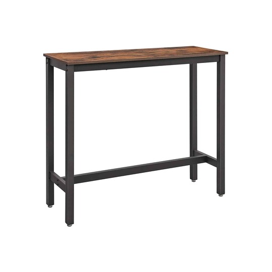 Baro stalas 120 x 40 x 100 cm., ruda/juoda - Baro stalai