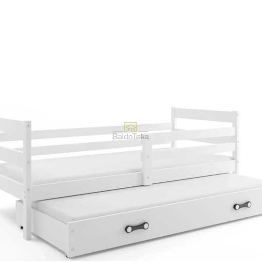 ERYK 2 (balta) bms dvivietė vaikiška lova + čiužiniai - Lovos
