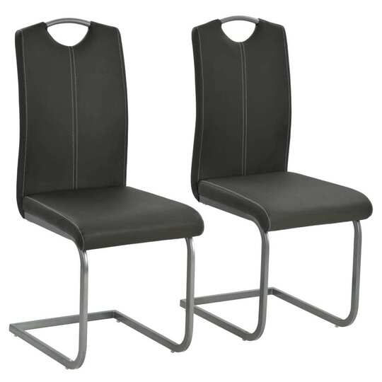 Gembinės valgomojo kėdės (2 vnt, pilkos) - Kėdės