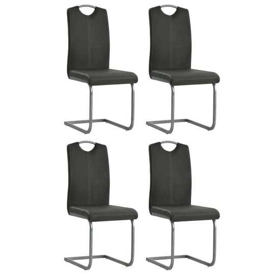 Gembinės valgomojo kėdės (4vnt, pilkos) - Kėdės