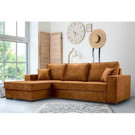 Kampinė sofa su miego funkcija ir paladis 9 audiniu