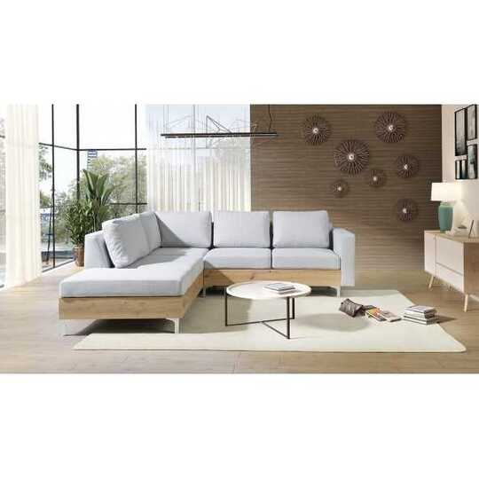 Kampinė sofa avellino 118 + dekoras ąžuolas artisan