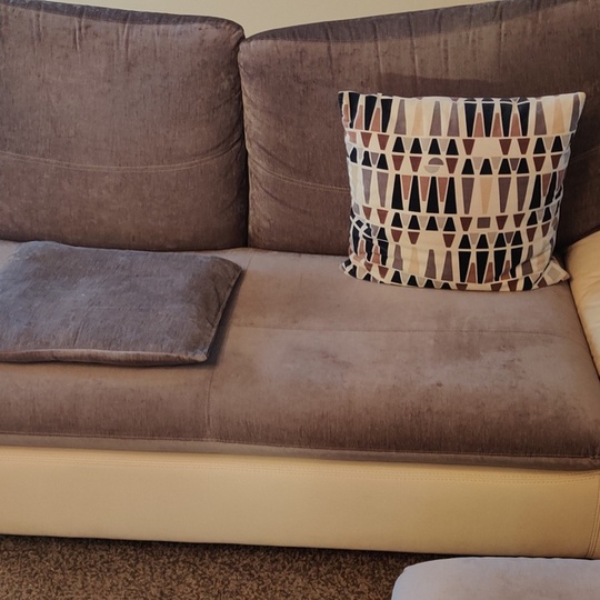 Ergonomiška odinė sofa-lova su miegojimo funkcija 210x75 cm