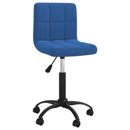 Pasukama valgomojo kėdė, mėlynos spalvos, aksomas (334360) - Kėdės