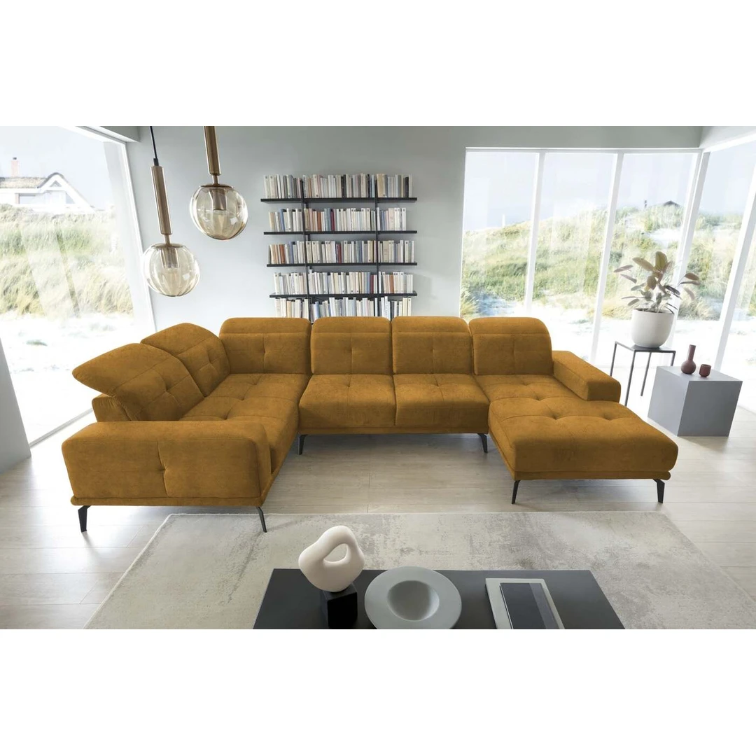 EL4000 Yellow kampinė sofa – modernus komfortas ir stilius