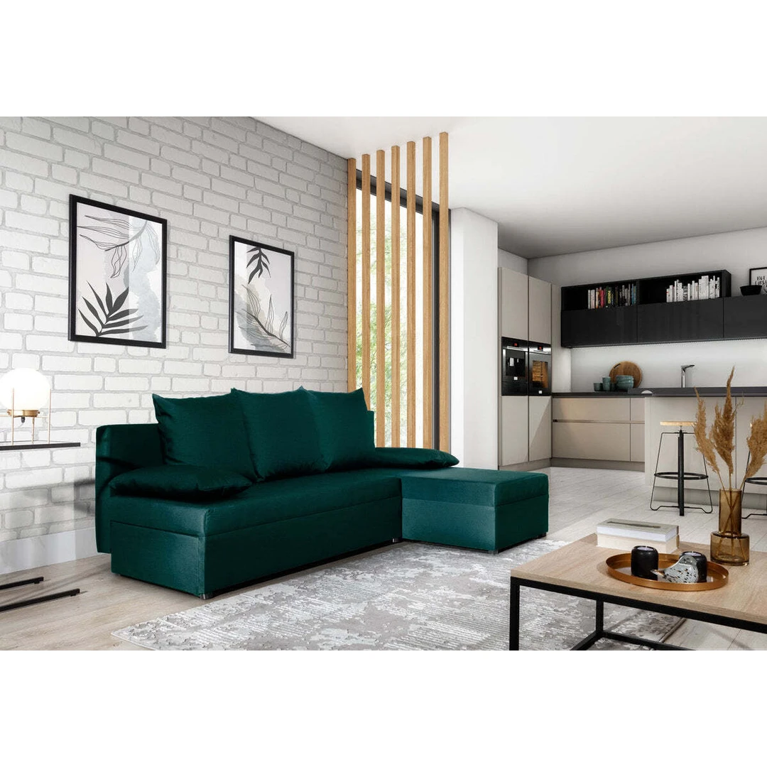 Elegantiška ir kompaktiška kampinė sofa EL4821