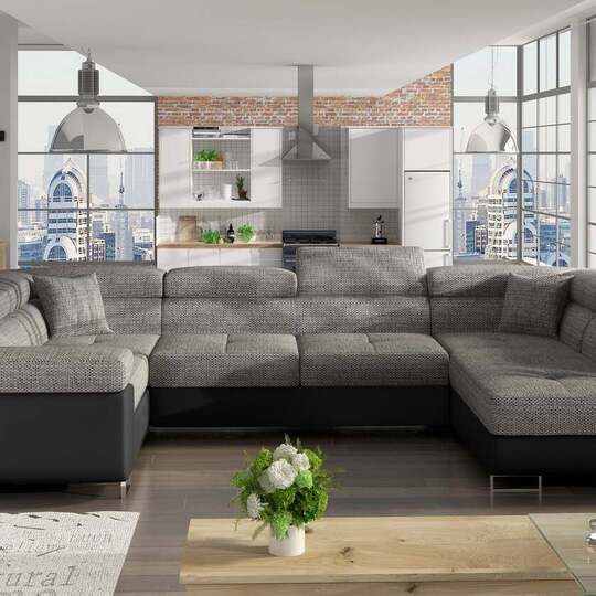 Sofa EL7353 - U formos minkšti kampai