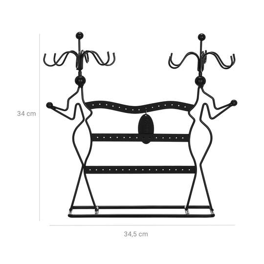Stilingas papuošalų stovas JDS78B, juodas - Kita