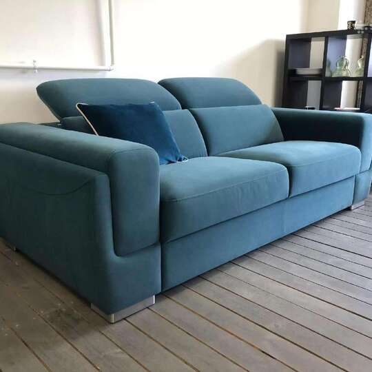 Turkio spalvos veliūro gobeleno svetainės sofa su atlošais