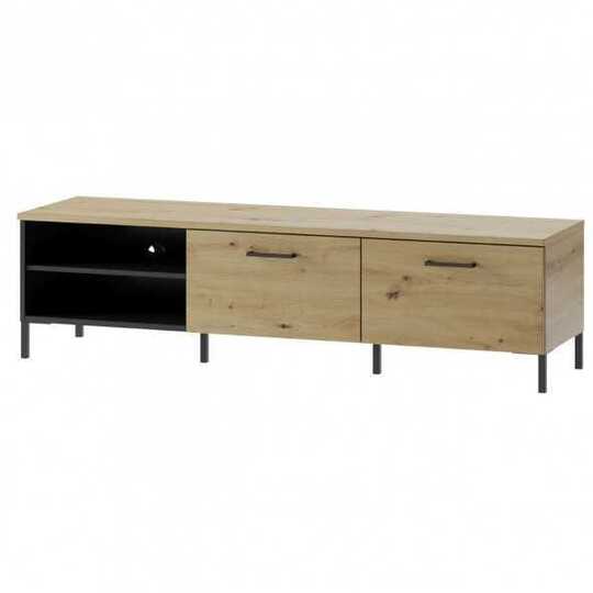 TV spintelė LUCAS LC05 155 ąžuolas artisan/juoda matinė - TV spintelės