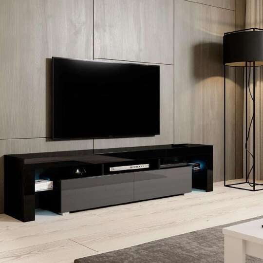 TV staliukas Cama Meble Toro 200 -50% su stalčiu ir lentynėle