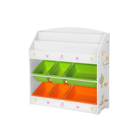 Vaikiška lentyna, oranžinės / žalios spalvos - Žaislų dėžės