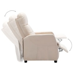 Atlošiamas krėslas (kreminės spalvos) - Foteliai