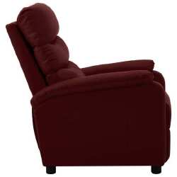 Atlošiamas krėslas, raudonojo vyno spalvos, dirbtinė oda - Foteliai