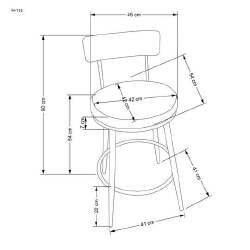 Baro kėdė HA6976 - Baro kėdės