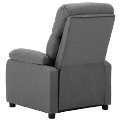 Elektrinė atlošiama kėdė, šviesiai pilkos spalvos, audinys - Foteliai