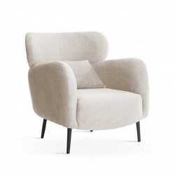 Spacious BUENO Armchair, 94 cm Depth, Black Legs