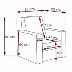 Fotelis EUFORIA lux 12+24 - Foteliai