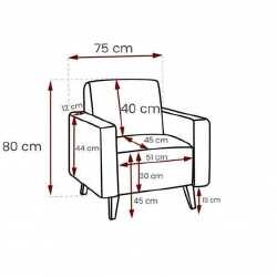 Fotelis MEMONE gomez 12 + lobox 03 - Foteliai