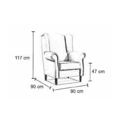 Fotelis + pufas AS 21 - Minkštų baldų komplektai