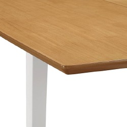 Išskleidžiamas stalas, baltas, (80x120)x80x74 cm, MDF - Stalai