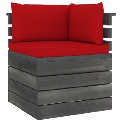 Kampinė sodo sofa (iš palečių su pagalvėlėmis) - Foteliai, sofos