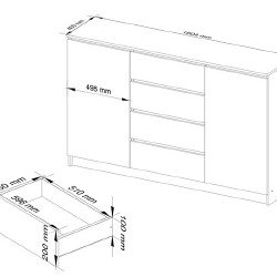 Funkcionalus K160 modelis su rakinamomis spintelėmis