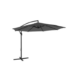 Konsolinis skėtis Ø 300 cm, pilkos spalvos
