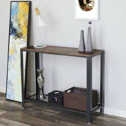Konsolinis stalas LNT80X, rudos/juodos spalvos - Konsolės