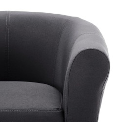 Krėslas, juodos spalvos, audinys - Foteliai