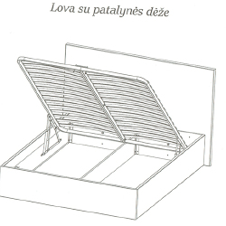 Tvirtos grotelės iš elastingų lamelių