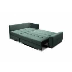 Medinio rėmo kampinė sofa su audiniu Riviera 38