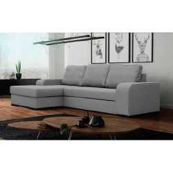 Ergonominė kampinė sofa su mediniu rėmu ir T30 putomis