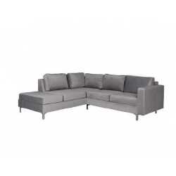 Kampinė sofa su metalinėmis kojomis, 235,5 cm pločio