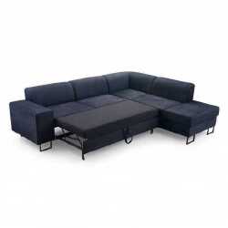 Ergonominė kampinė sofa su mediniu rėmu ir T30 putomis