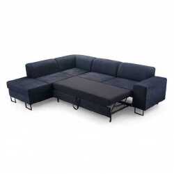 Ergonominė kampinė sofa su mediniu rėmu ir T30 putomis