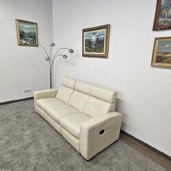 Natūralios odos sofa su relax funkcija