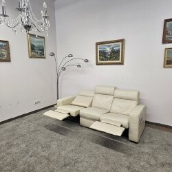 Natūralios odos sofa su relax funkcija - Sofos