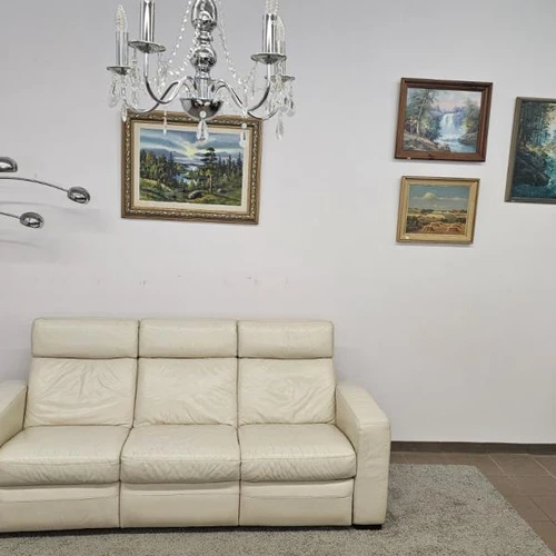 Natūralios odos  sofa su relax funkcija