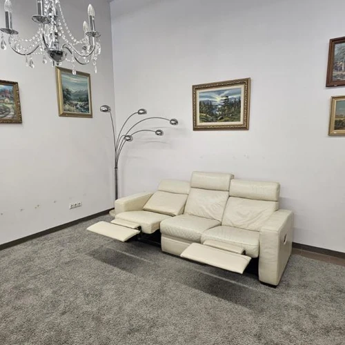 Natūralios odos  sofa su relax funkcija - Minkšti kampai