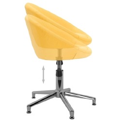Pasukama valgomojo kėdė, audinys geltonos spalvos - Kėdės