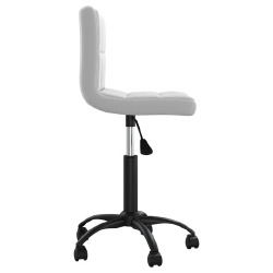 Pasukama valgomojo kėdė, šviesiai pilka, aksomas (334356) - Kėdės