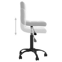 Pasukama valgomojo kėdė, šviesiai pilka, aksomas (334356) - Kėdės
