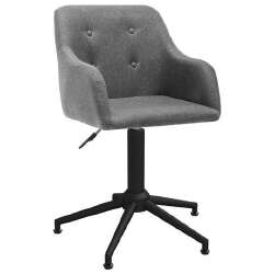 Pasukama valgomojo kėdė, šviesiai pilka, audinys (330390)