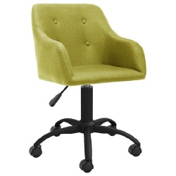 Pasukama valgomojo kėdė, žalios spalvos, audinys (330373)