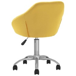 Pasukamos valgomojo kėdės 4vnt., geltonos spalvos, audinys - Kėdės