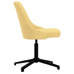 Pasukamos valgomojo kėdės, 4vnt., geltonos spalvos audinys - Kėdės